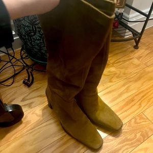 MANGO Knee high Boots Rich brown